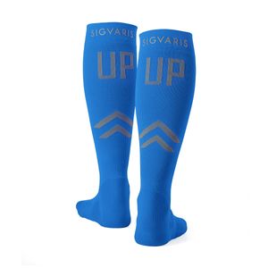 MEIA DE COMPRESSAO UP 17 AZUl METALICO SPORT