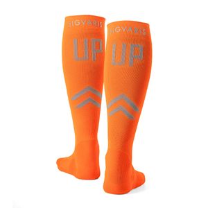 MEIA DE COMPRESSAO UP 17 LARANJA NEON SPORT